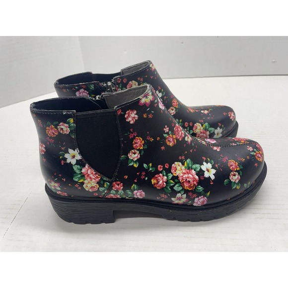 Algeria Shayne Blossom Size Zip Boot Women's 37  7/7.5 EUC - Picture 1 of 7